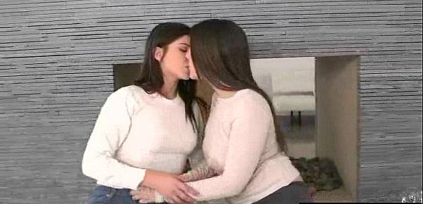  Sexy Hot Lesbians (Valentina Nappi & Leah Gotti) In Love Sex Action mov-30